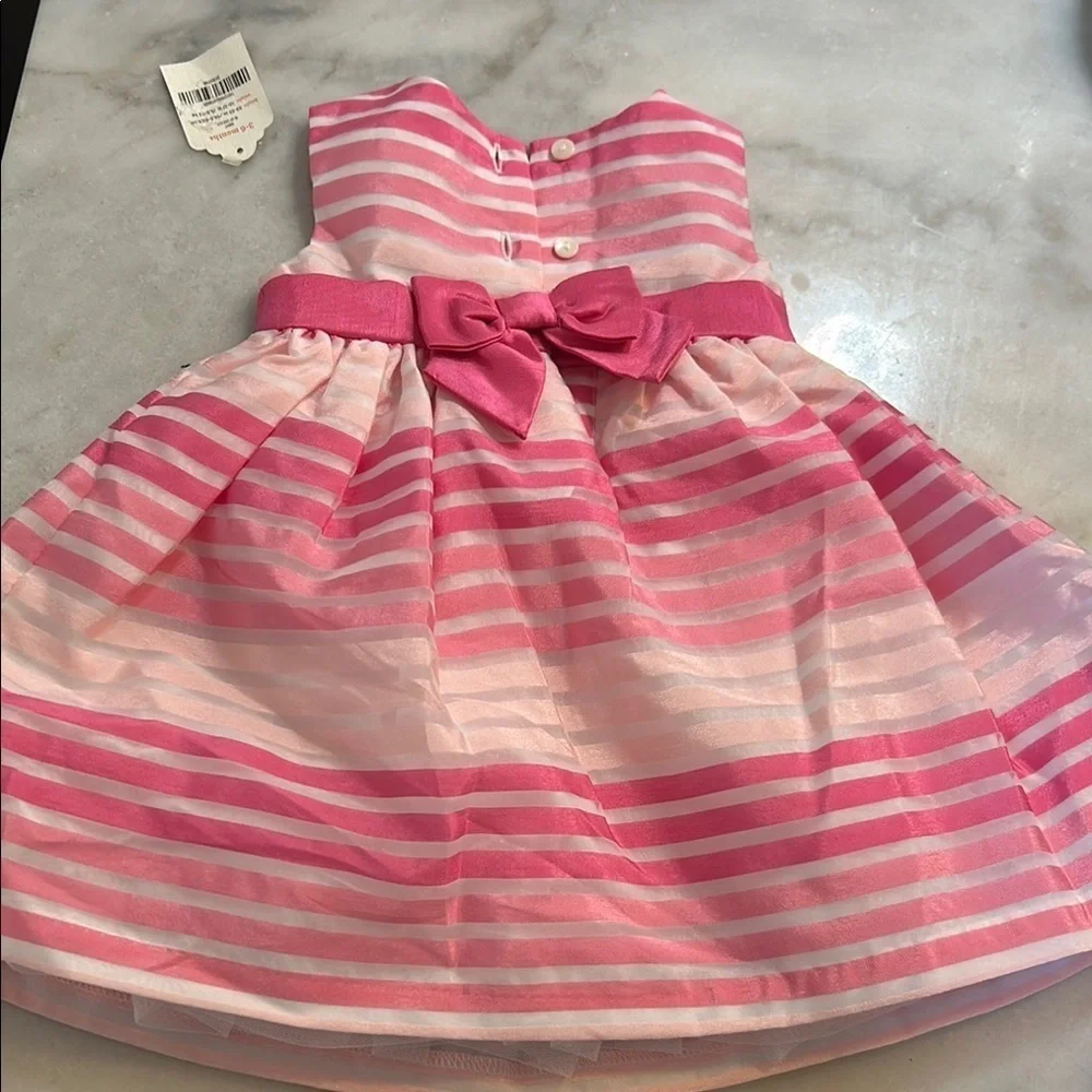 Gymboree Pink and White Sleeveless Scoop Neck Sundress